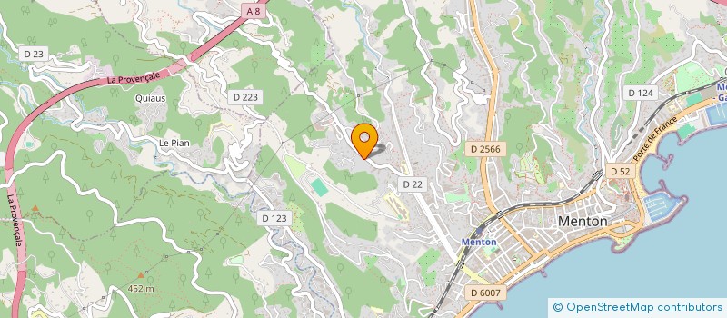 localisation de l'entreprise MONSIEUR EMMANUEL RUIZ  MENTON