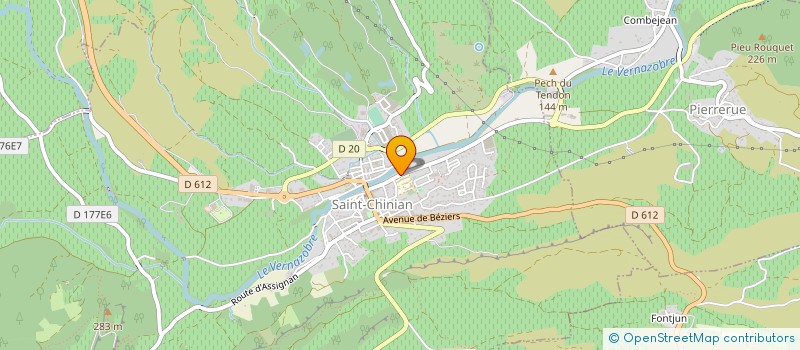 localisation de l'entreprise MONSIEUR EMMANUEL RUL  SAINT-CHINIAN