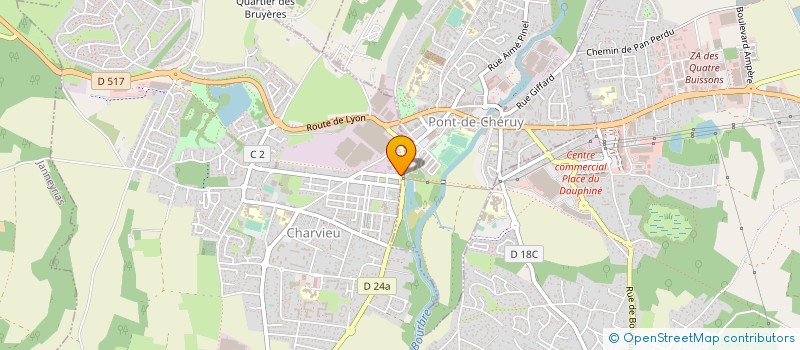 localisation de l'entreprise MONSIEUR EMMANUEL SALGADO  CHARVIEU-CHAVAGNEUX