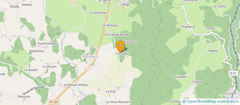 localisation de l'entreprise MONSIEUR EMMANUEL SALGUES à ROUZIERS