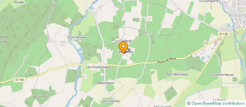 localisation de l'entreprise MONSIEUR EMMANUEL SALMON  BRISSAC LOIRE AUBANCE