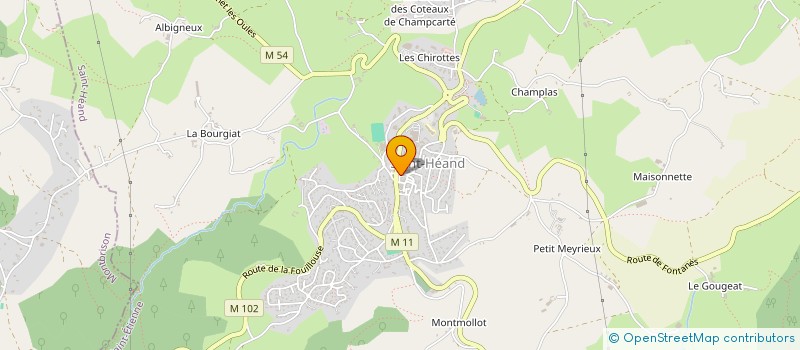 localisation de l'entreprise MONSIEUR EMMANUEL SAMARD  SAINT-HEAND