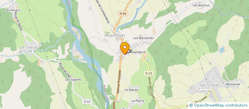 localisation de l'entreprise MONSIEUR EMMANUEL SAMBAIN  AUBESSAGNE