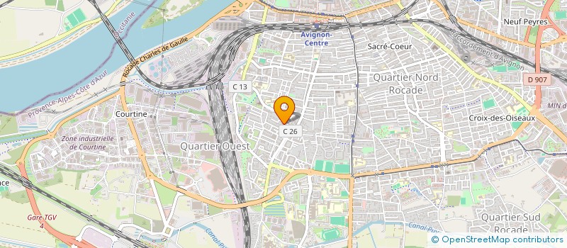 localisation de l'entreprise MONSIEUR EMMANUEL SANCHEZ  AVIGNON