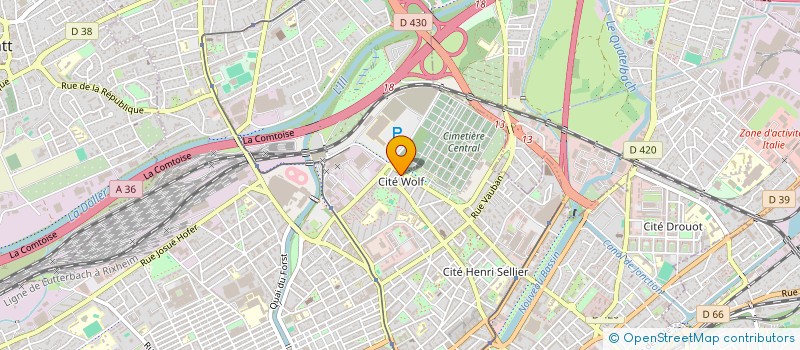 localisation de l'entreprise MONSIEUR EMMANUEL SCHAAL  MULHOUSE