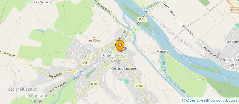 localisation de l'entreprise MONSIEUR EMMANUEL SEGUIN à CHATILLON-SUR-LOIRE