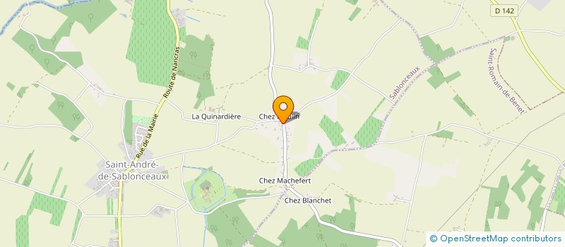 localisation de l'entreprise MONSIEUR EMMANUEL SELLIER  SABLONCEAUX