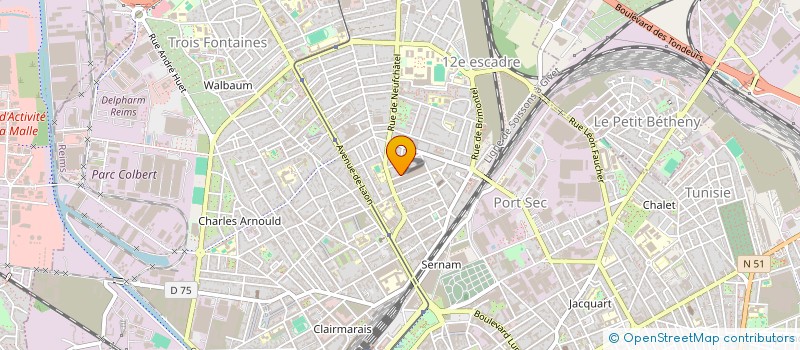 localisation de l'entreprise MONSIEUR EMMANUEL SERPE à REIMS