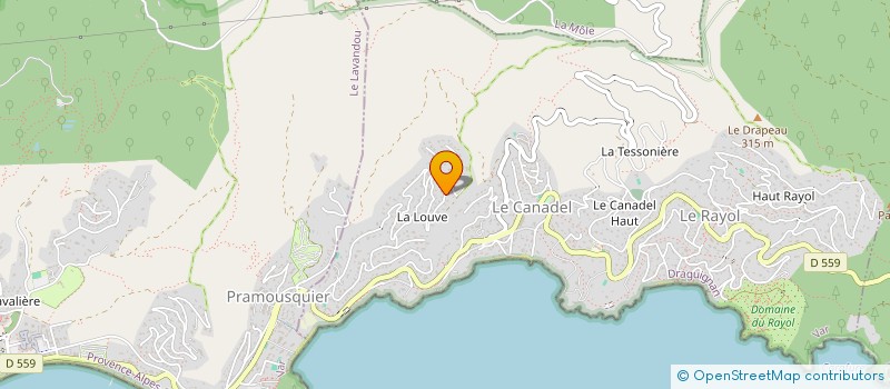 localisation de l'entreprise MONSIEUR EMMANUEL SEVRAY à RAYOL-CANADEL-SUR-MER