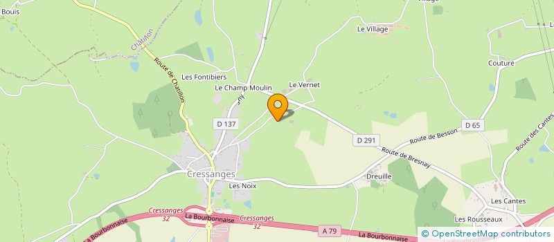 localisation de l'entreprise MONSIEUR EMMANUEL SIGNORET  CRESSANGES