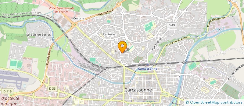 localisation de l'entreprise MONSIEUR EMMANUEL TANGHE  CARCASSONNE