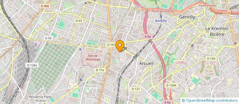 localisation de l'entreprise MONSIEUR EMMANUEL TCHANGOUE à ARCUEIL