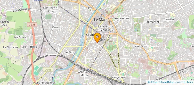 localisation de l'entreprise MONSIEUR EMMANUEL TESSIER  LE MANS