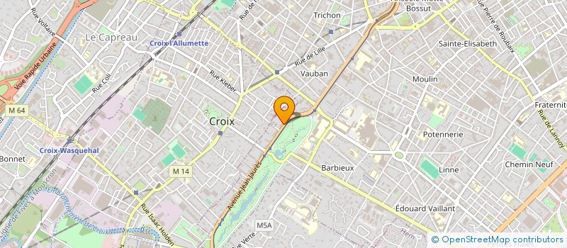 localisation de l'entreprise MONSIEUR EMMANUEL TESSON  ROUBAIX