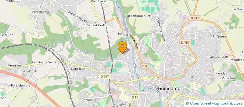 localisation de l'entreprise MONSIEUR EMMANUEL TETARD  GUINGAMP