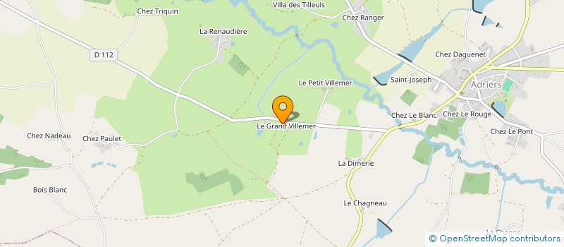 localisation de l'entreprise MONSIEUR EMMANUEL TEXIER  ADRIERS