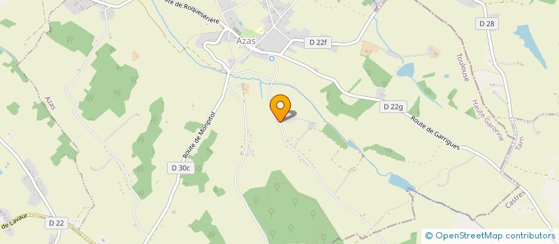 localisation de l'entreprise MONSIEUR EMMANUEL TEYNIE  AZAS