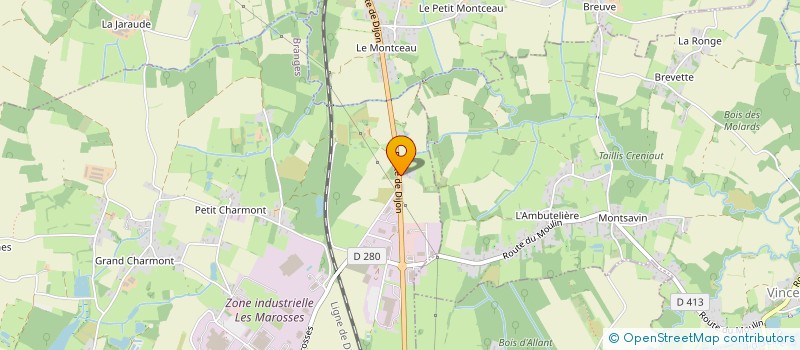 localisation de l'entreprise MONSIEUR EMMANUEL THIEBAUD  BRANGES