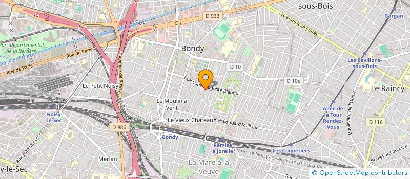 localisation de l'entreprise MONSIEUR EMMANUEL THOMAS COLOMBRANI  BONDY