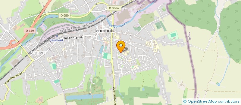 localisation de l'entreprise MONSIEUR EMMANUEL TISON  JEUMONT