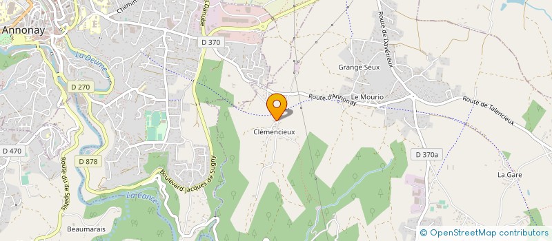 localisation de l'entreprise MONSIEUR EMMANUEL TOMASZEWSKI  VERNOSC-LES-ANNONAY