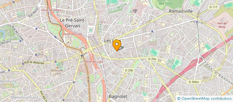 localisation de l'entreprise MONSIEUR EMMANUEL TOUITOU à LES LILAS
