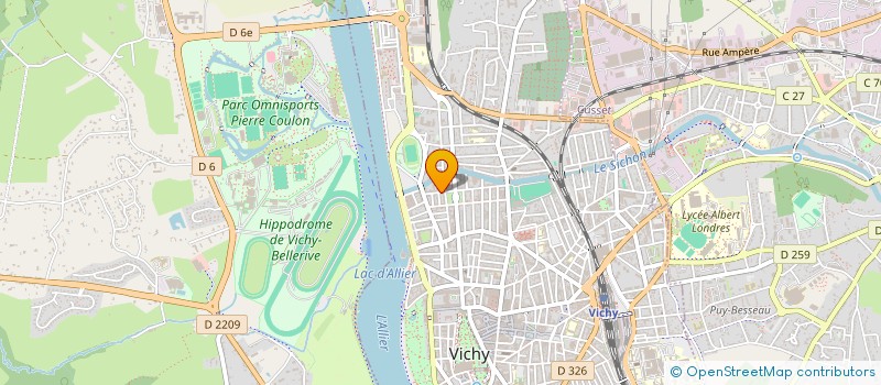 localisation de l'entreprise MONSIEUR EMMANUEL TOURRET à VICHY