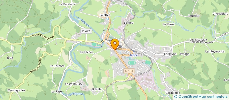 localisation de l'entreprise MONSIEUR EMMANUEL TRAUTMANN  TENCE