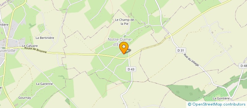 localisation de l'entreprise MONSIEUR EMMANUEL TRAVERS  NOTRE-DAME-D'EPINE