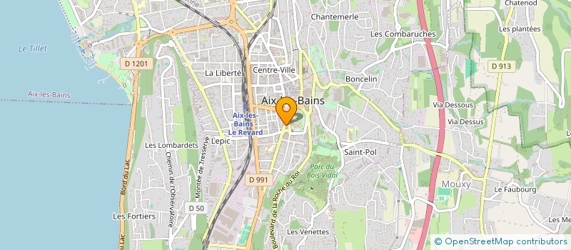 localisation de l'entreprise MONSIEUR EMMANUEL TRAVERSAZ  AIX-LES-BAINS