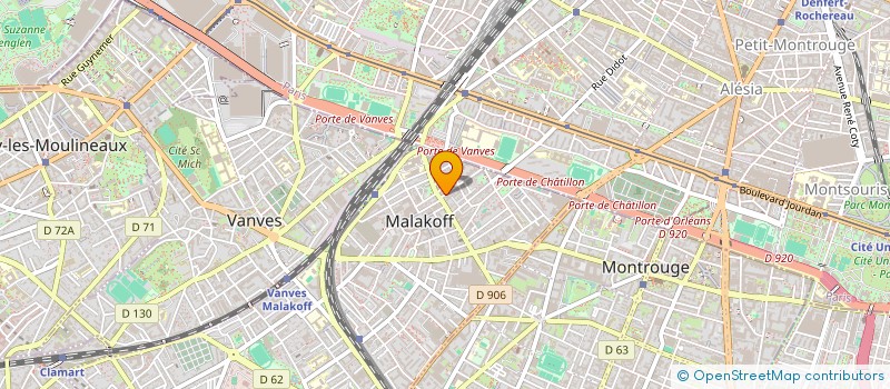 localisation de l'entreprise MONSIEUR EMMANUEL TROUVE à MALAKOFF