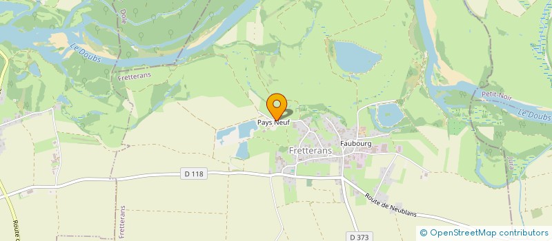 localisation de l'entreprise MONSIEUR EMMANUEL TRULLARD  FRETTERANS