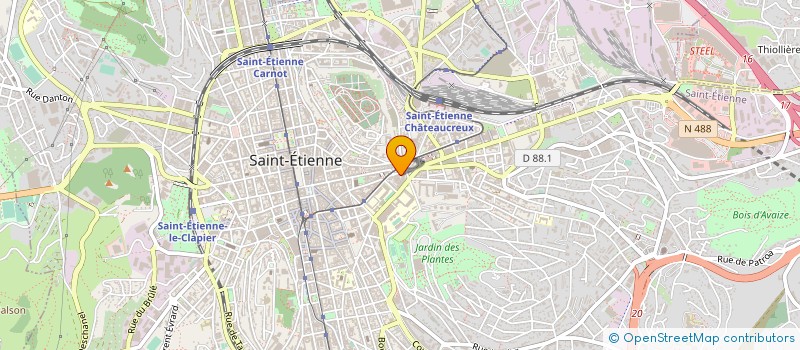 localisation de l'entreprise MONSIEUR EMMANUEL TSANIRAS à SAINT-ETIENNE