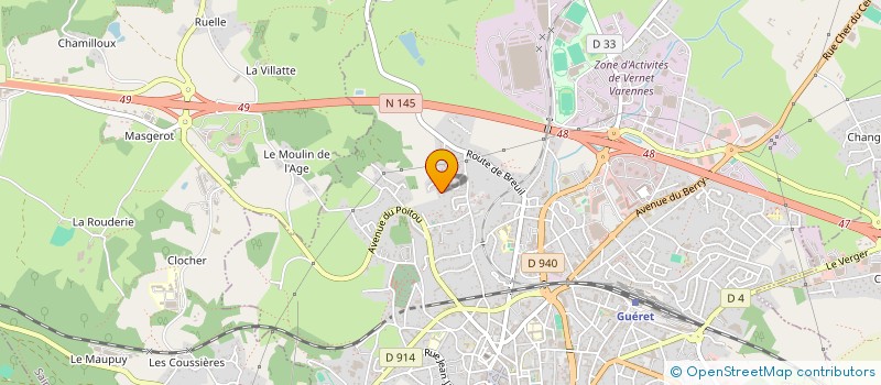 localisation de l'entreprise MONSIEUR EMMANUEL URO à GUERET
