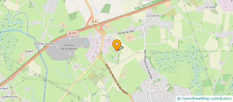 localisation de l'entreprise MONSIEUR EMMANUEL VALLEE  DONGES