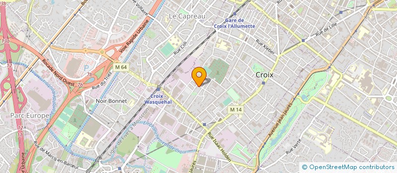 localisation de l'entreprise MONSIEUR EMMANUEL VERFAILLIE  CROIX