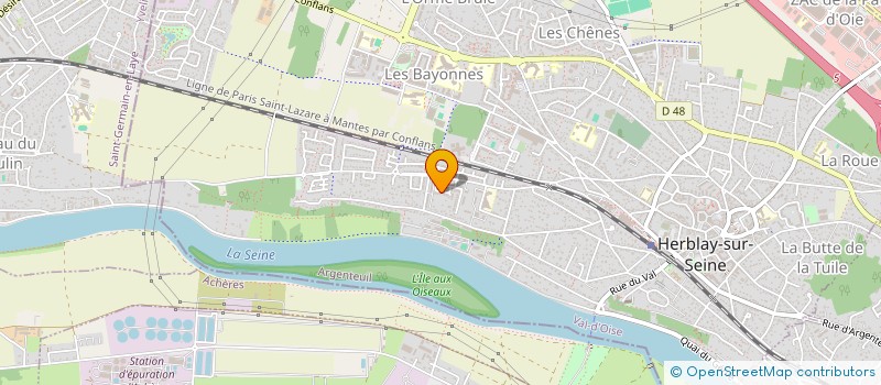 localisation de l'entreprise MONSIEUR EMMANUEL VERGE  HERBLAY-SUR-SEINE