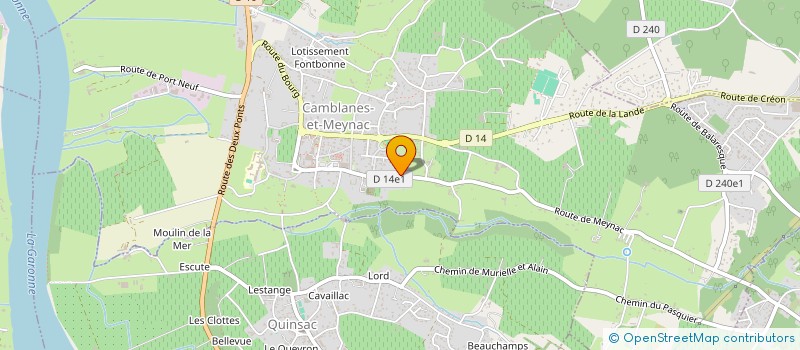 localisation de l'entreprise MONSIEUR EMMANUEL VERITE  CAMBLANES-ET-MEYNAC