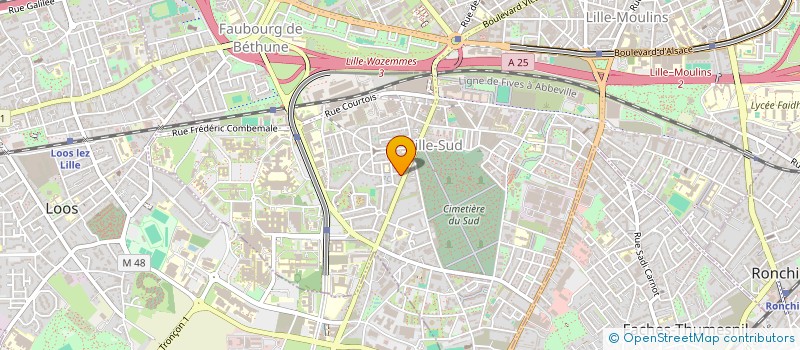 localisation de l'entreprise MONSIEUR EMMANUEL VERLINDEN à LILLE