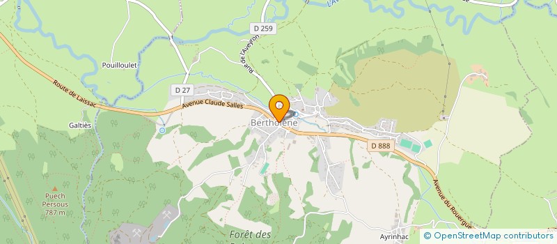 localisation de l'entreprise MONSIEUR EMMANUEL VERNHET  BERTHOLENE