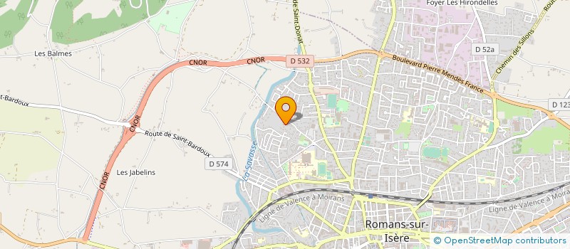 localisation de l'entreprise MONSIEUR EMMANUEL VERRIER  ROMANS-SUR-ISERE