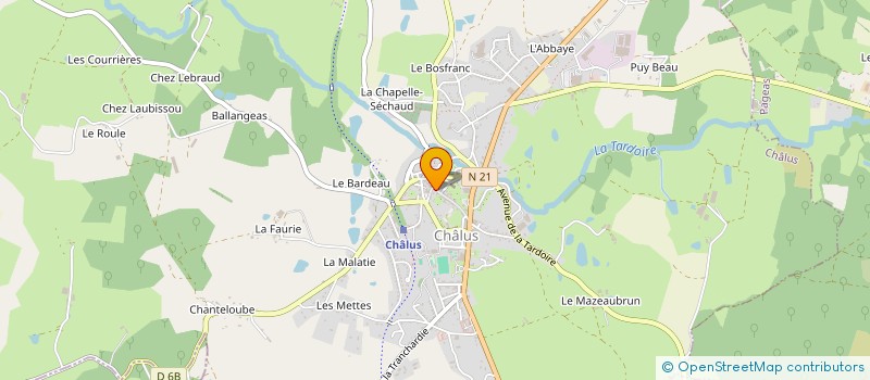 localisation de l'entreprise MONSIEUR EMMANUEL VIAUX à CHALUS