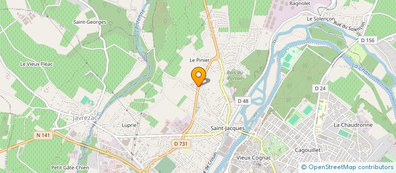 localisation de l'entreprise MONSIEUR EMMANUEL VIDAL à COGNAC
