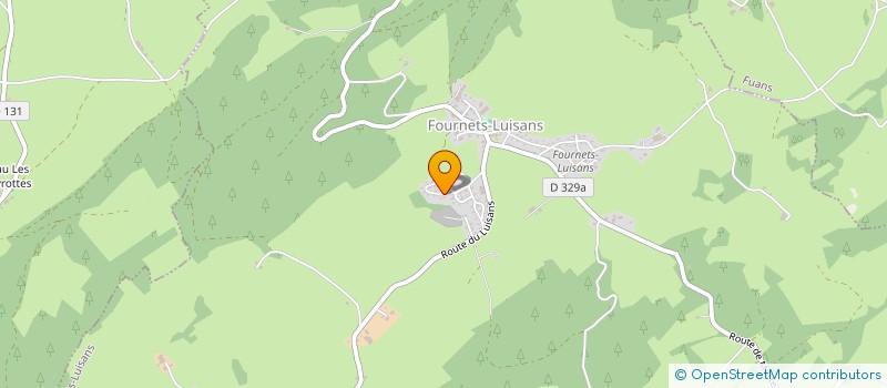 localisation de l'entreprise MONSIEUR EMMANUEL VIEILLE  FOURNETS-LUISANS