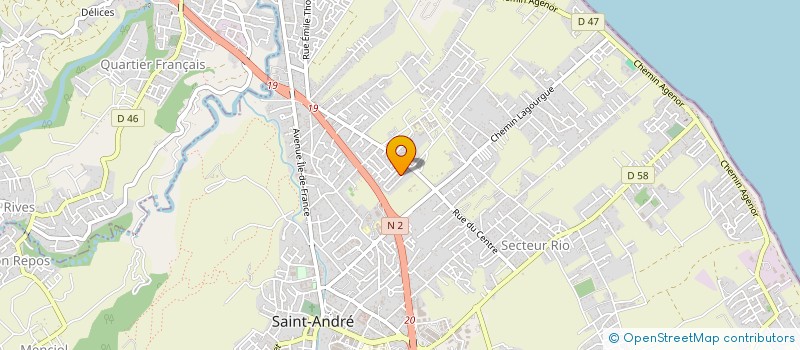 localisation de l'entreprise MONSIEUR EMMANUEL VINGUETAMA PERIANAGOM à SAINT-ANDRE