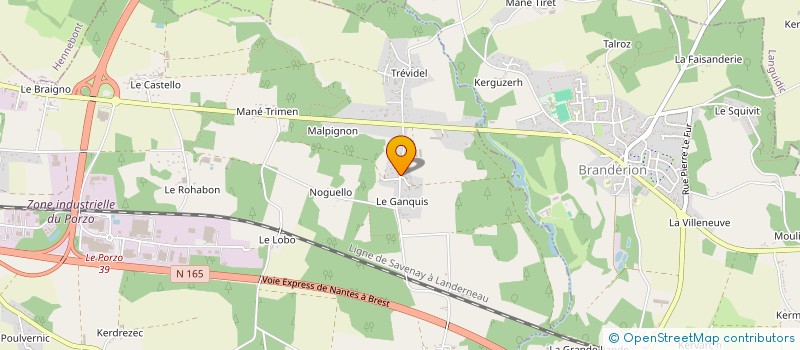 localisation de l'entreprise MONSIEUR EMMANUEL VIROT  KERVIGNAC