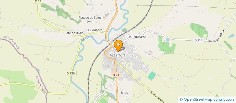 localisation de l'entreprise MONSIEUR EMMANUEL VISINTIN  ASTAFFORT