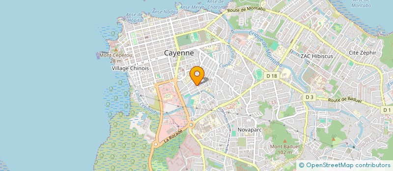 localisation de l'entreprise MONSIEUR EMMANUEL ZAROLA  CAYENNE