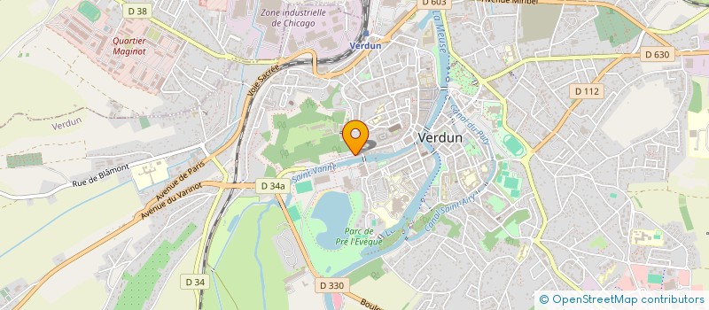 localisation de l'entreprise MONSIEUR EMMANUELLE THOUVENOT à VERDUN