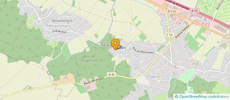 localisation de l'entreprise MONSIEUR EMRANE AZIZ  ORGEVAL